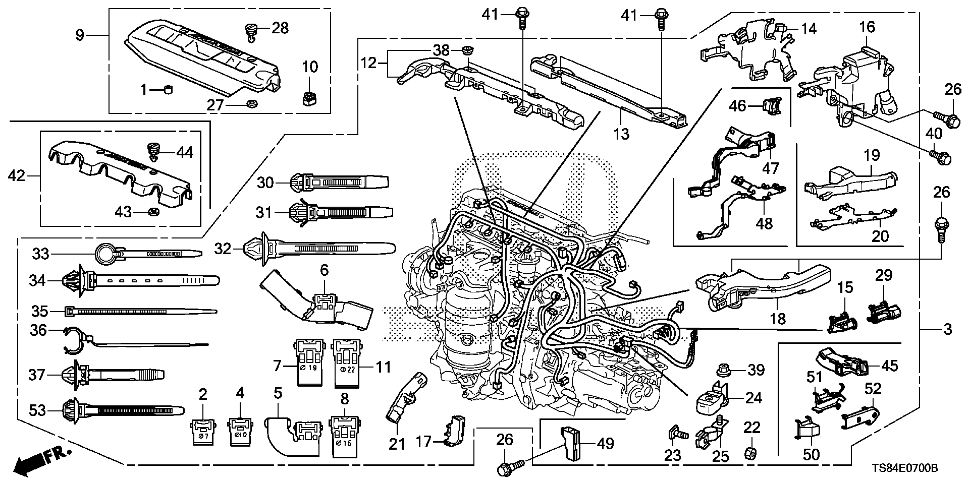 Honda Civic Engine Wire Harness Replacement